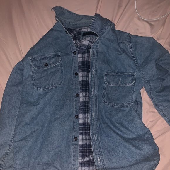 mens insulated denim coat - Picture 1 of 4